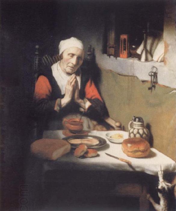 MAES, Nicolaes Old praying woman oil painting picture